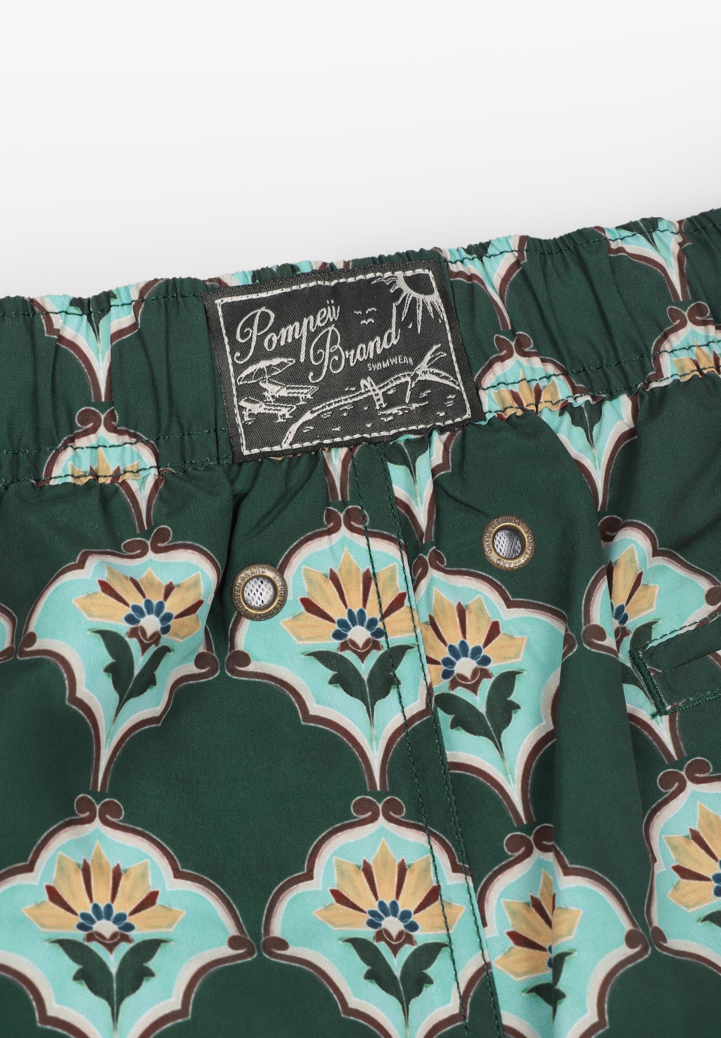 POMPEII BRAND | HANDPAINTED TILE SWIM TRUNKS