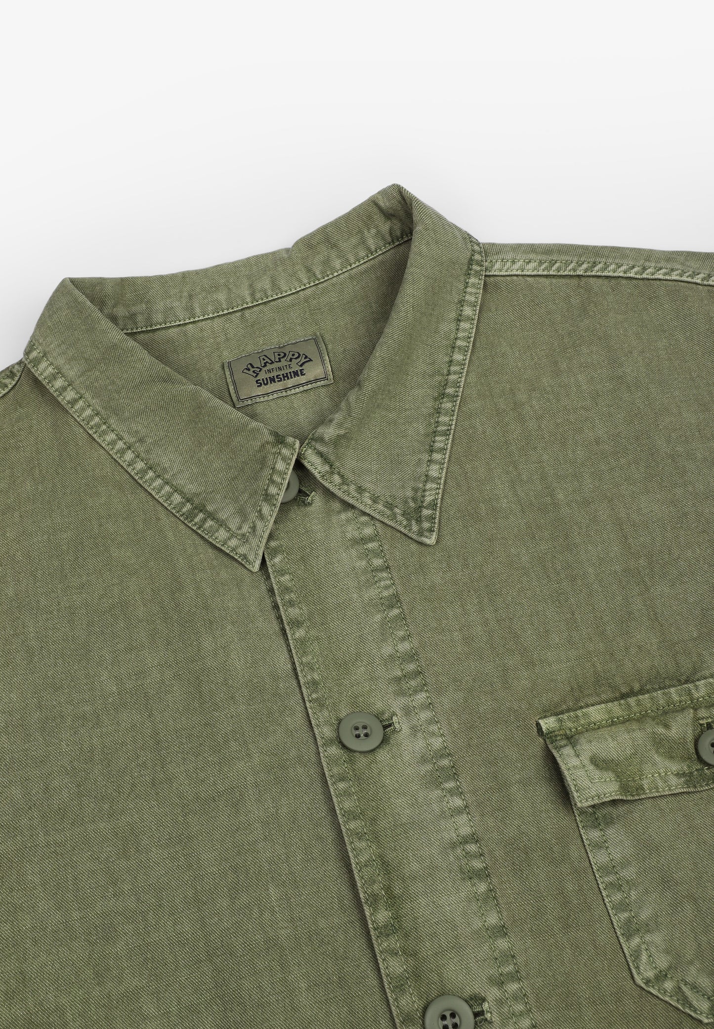 KAPPY | PIGMENT HALF SHIRT JACKET