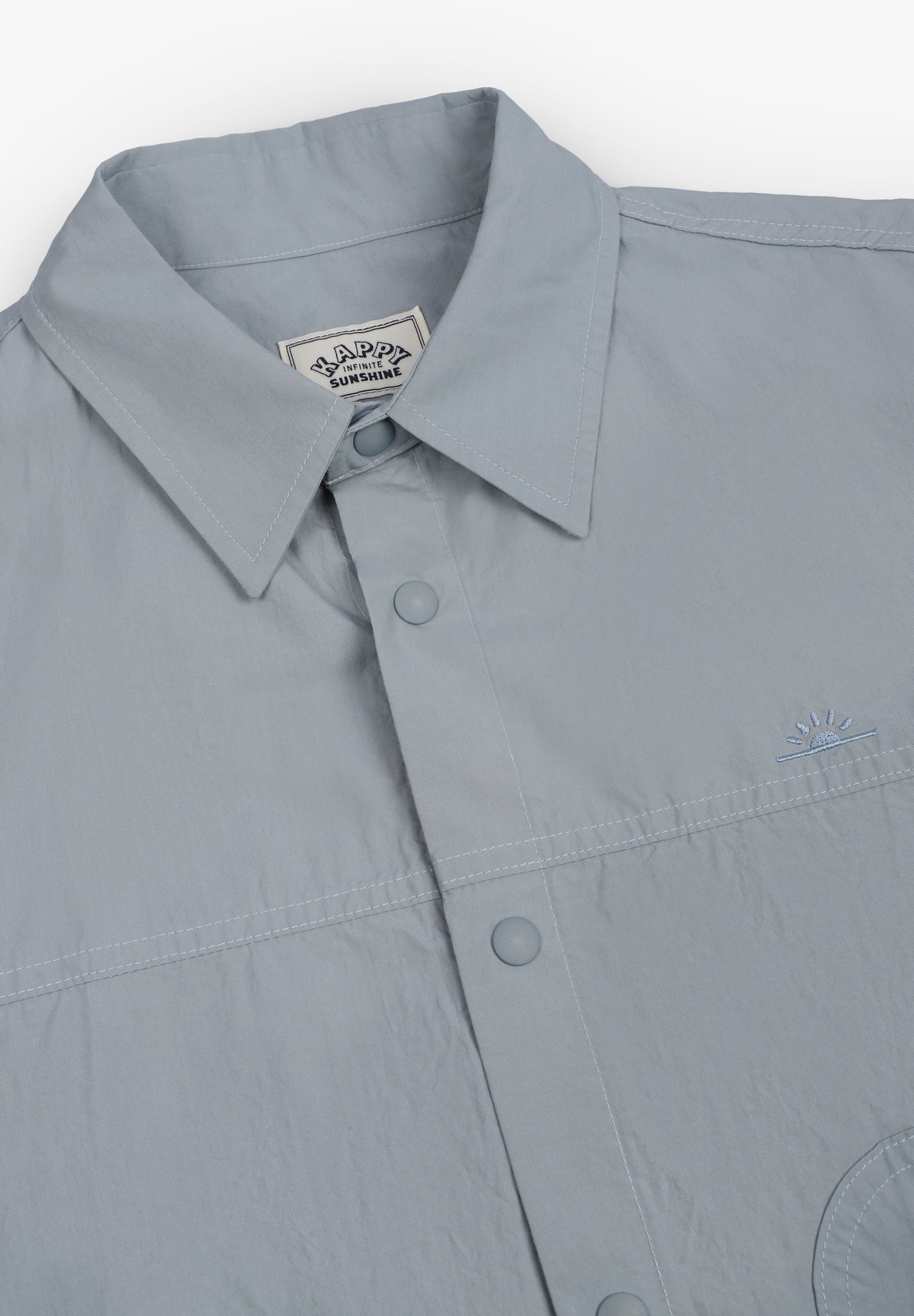KAPPY | COTTON SNAP HALF SHIRT