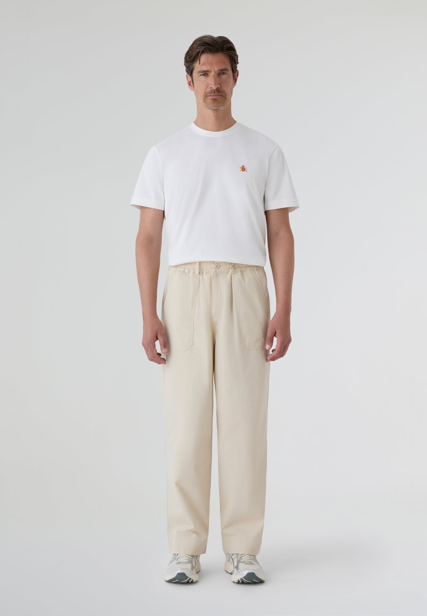 KAPPY | ONE TUCK WIDE FATIGUE PANTS
