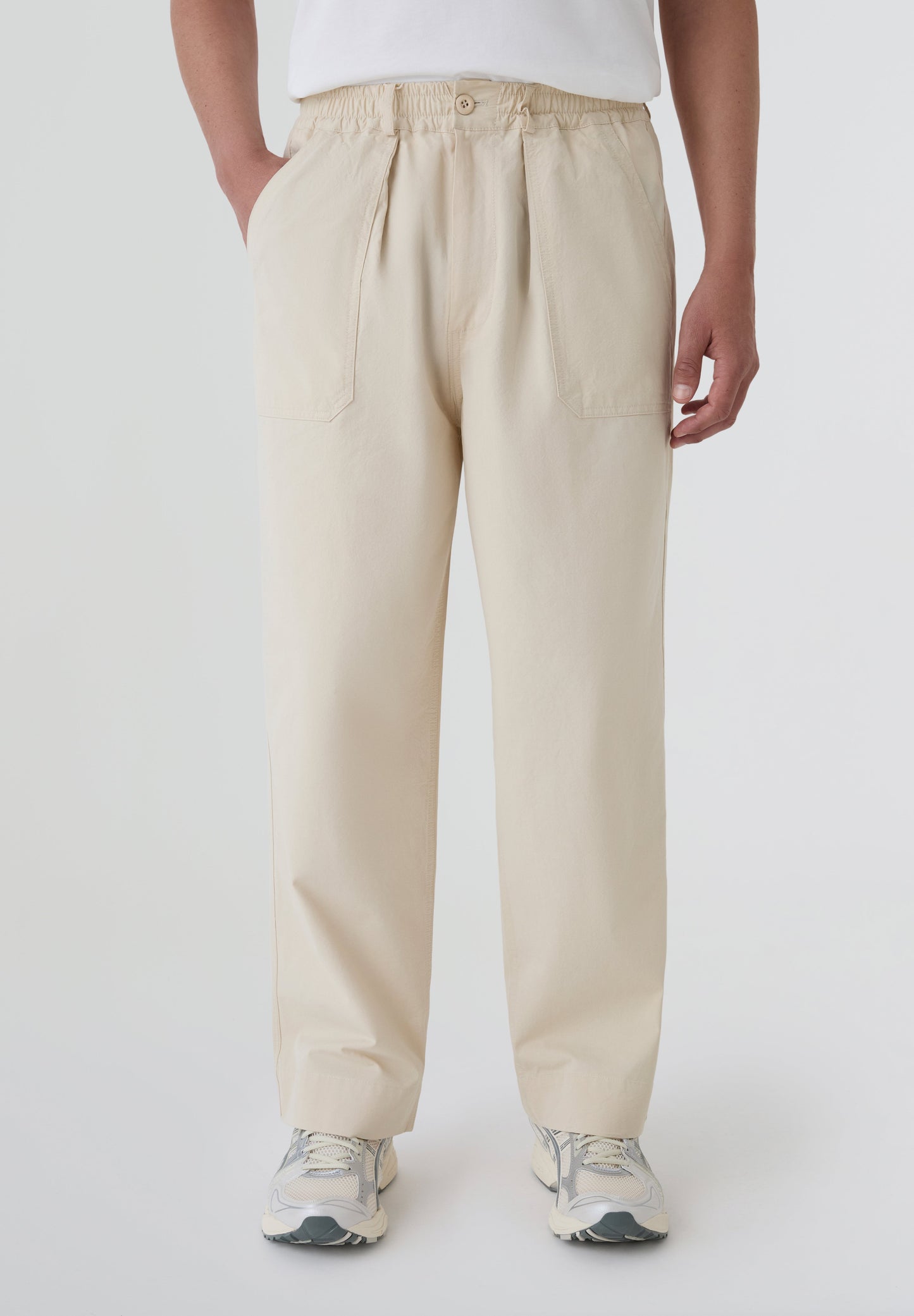 KAPPY | ONE TUCK WIDE FATIGUE PANTS