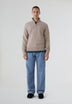 GANT | SWEATER DE ALGODÃO COM MEIO FECHO DE CORRER