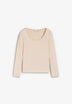 THINKING MU | IVORY CASILDA CACHEMIRE TOP