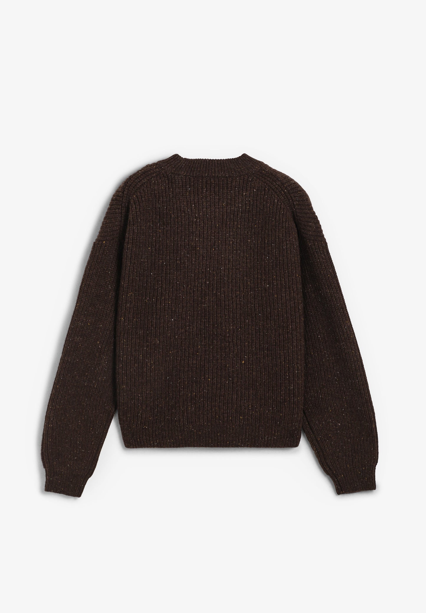 THINKING MU | BROWN CARMEN KNITTED SWEATER