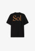 THINKING MU | SOL TYPE BLACK AARON TEE