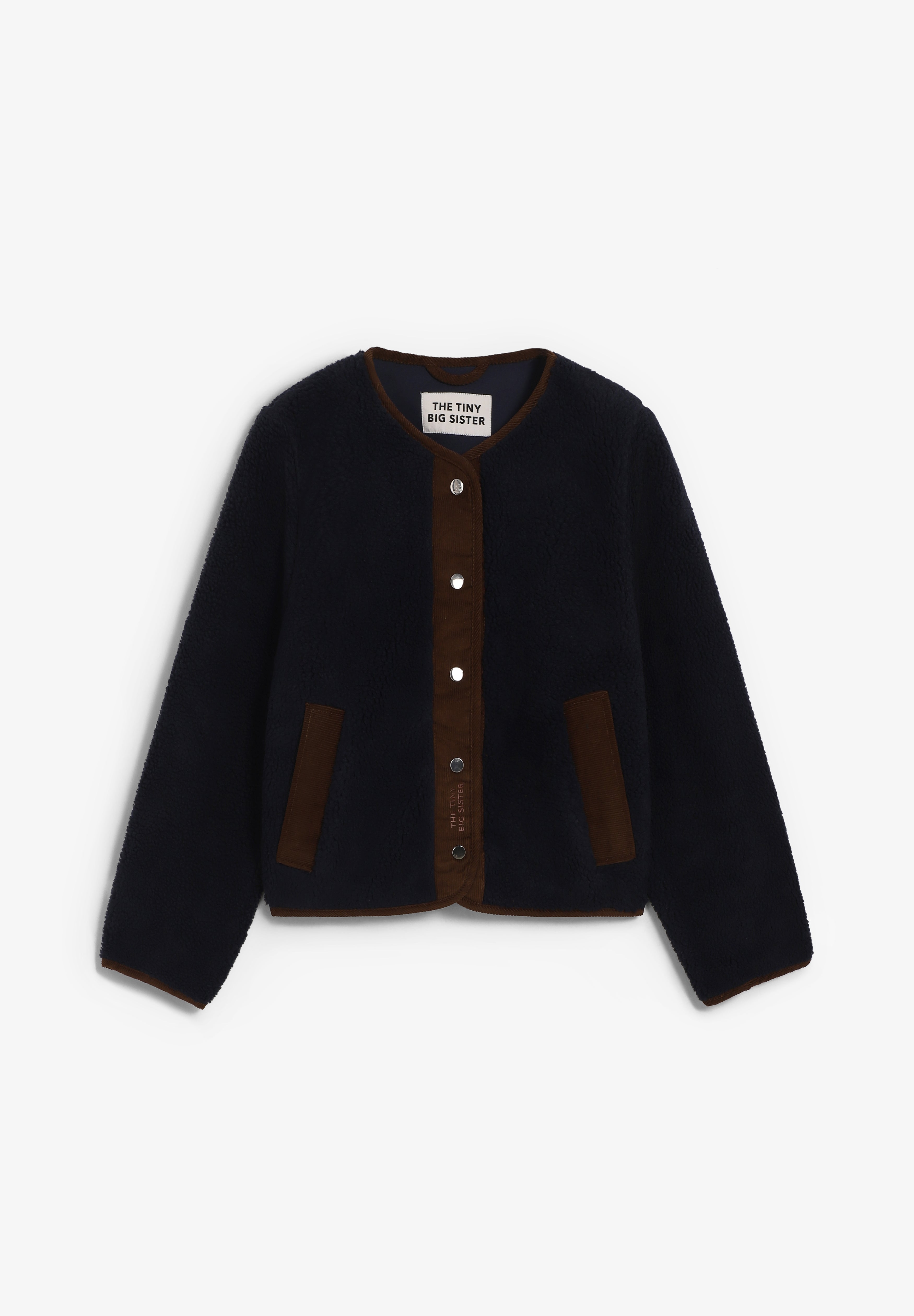 THE TINY BIG SISTER | CARDIGAN SHERPA