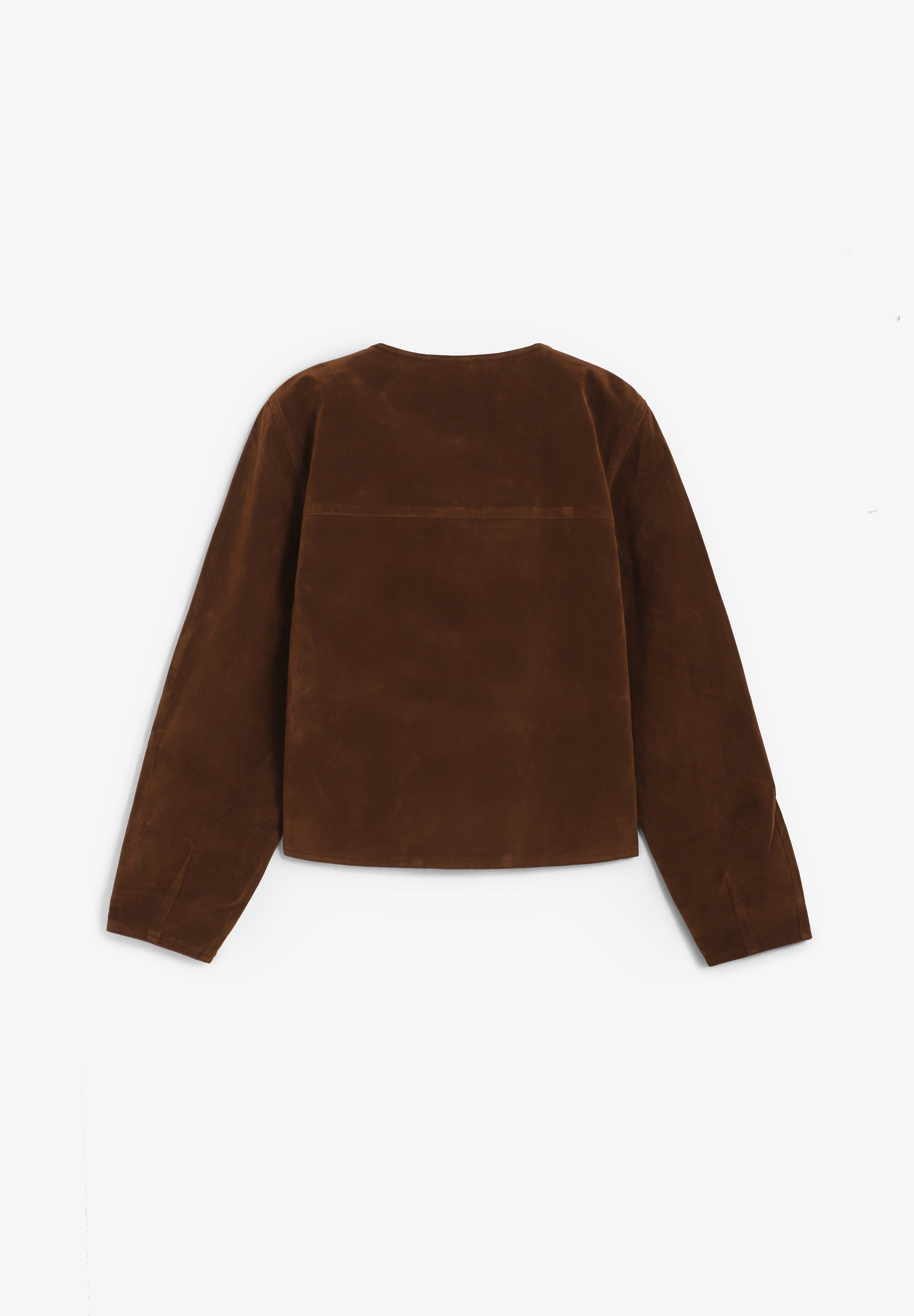 THE TINY BIG SISTER | CARDIGAN COM BOTÕES EFEITO CAMURÇA