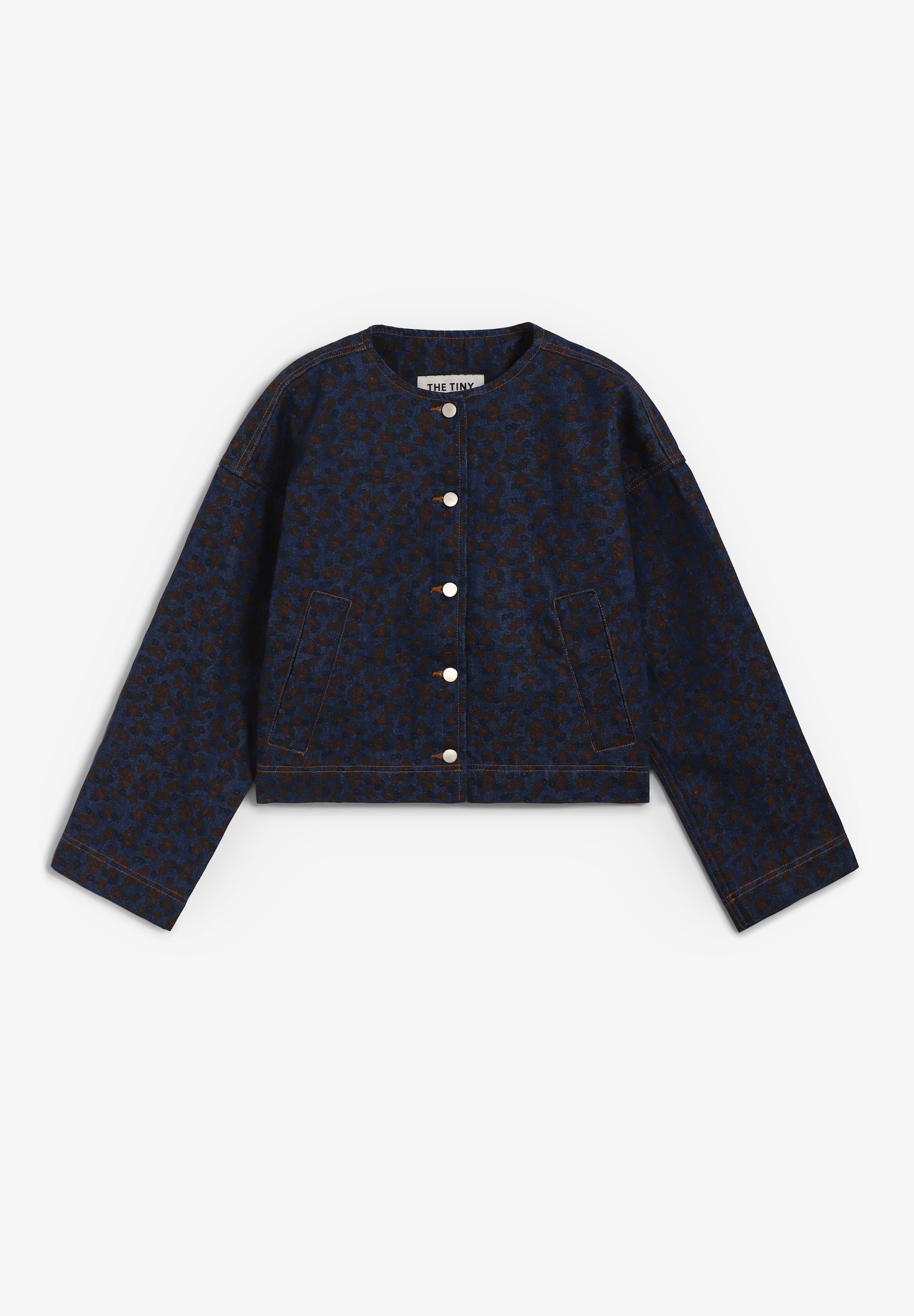 THE TINY BIG SISTER | CARDIGAN FLOWERS CROPPED