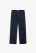 THE TINY BIG SISTER | DENIM FLOWERS GRID MARU