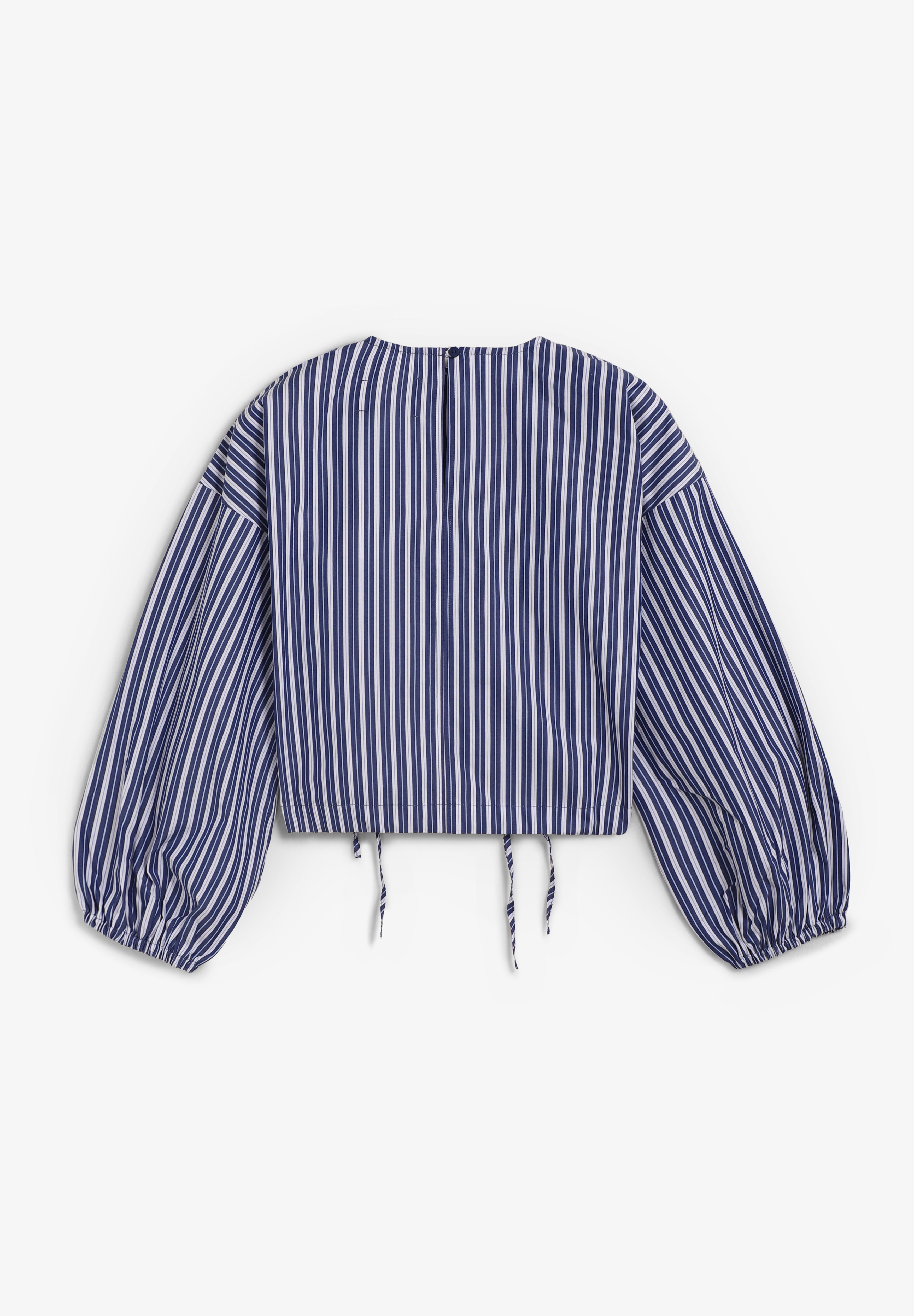 THE TINY BIG SISTER | BLUSA ÀS RISCAS PUFF SLEEVES