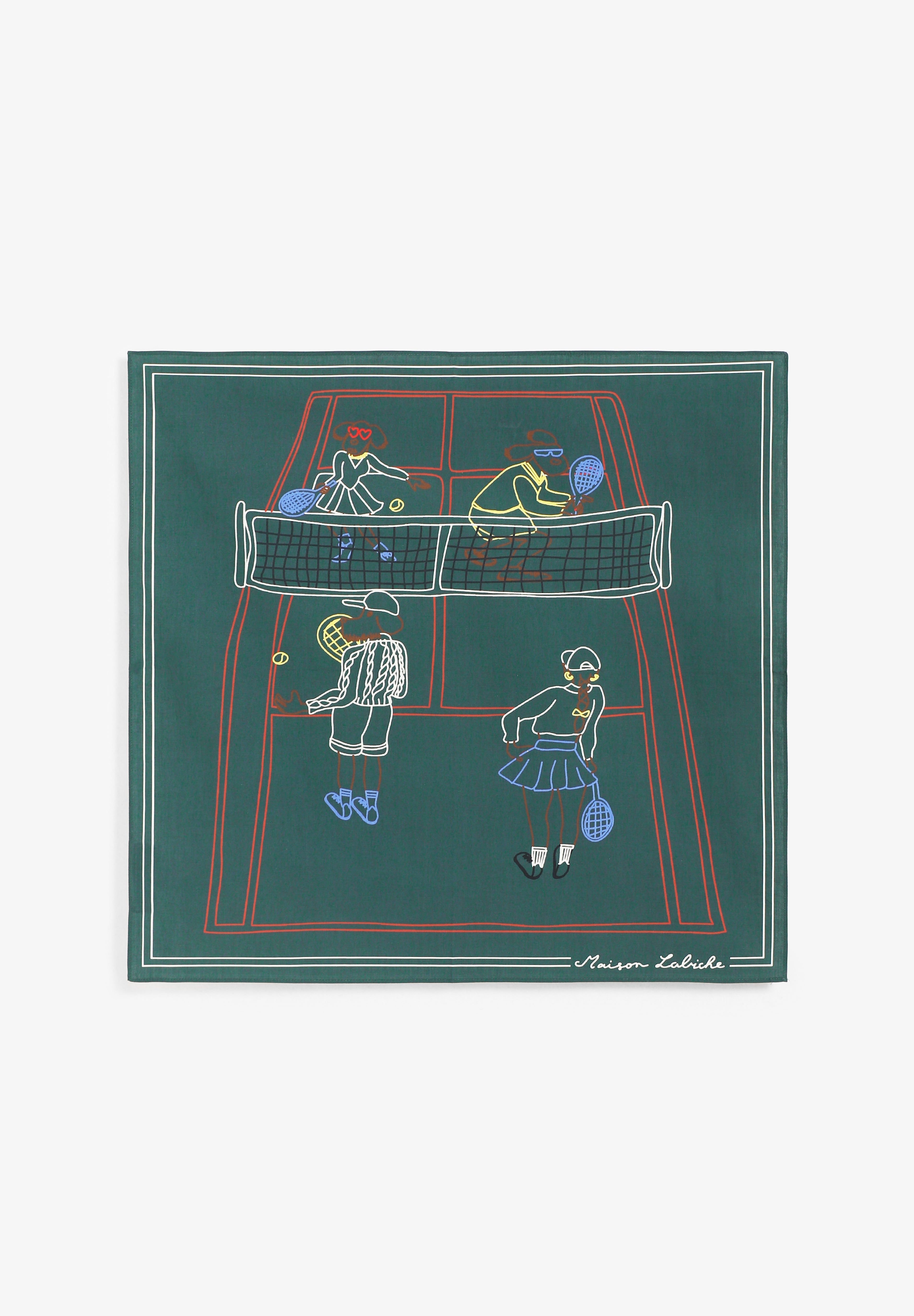 MAISON LABICHE | LENÇO DE BOLSO LAMPUE TENNIS DOG