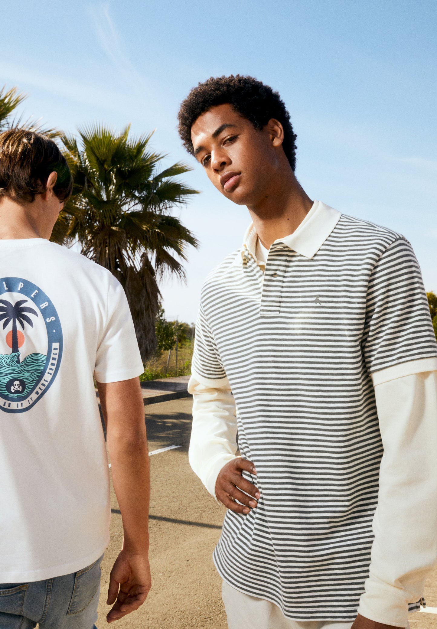 CAMISA POLO ÀS RISCAS