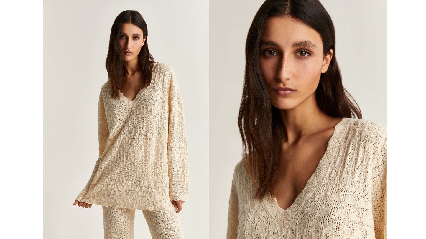 SWEATER EM CROCHÉ