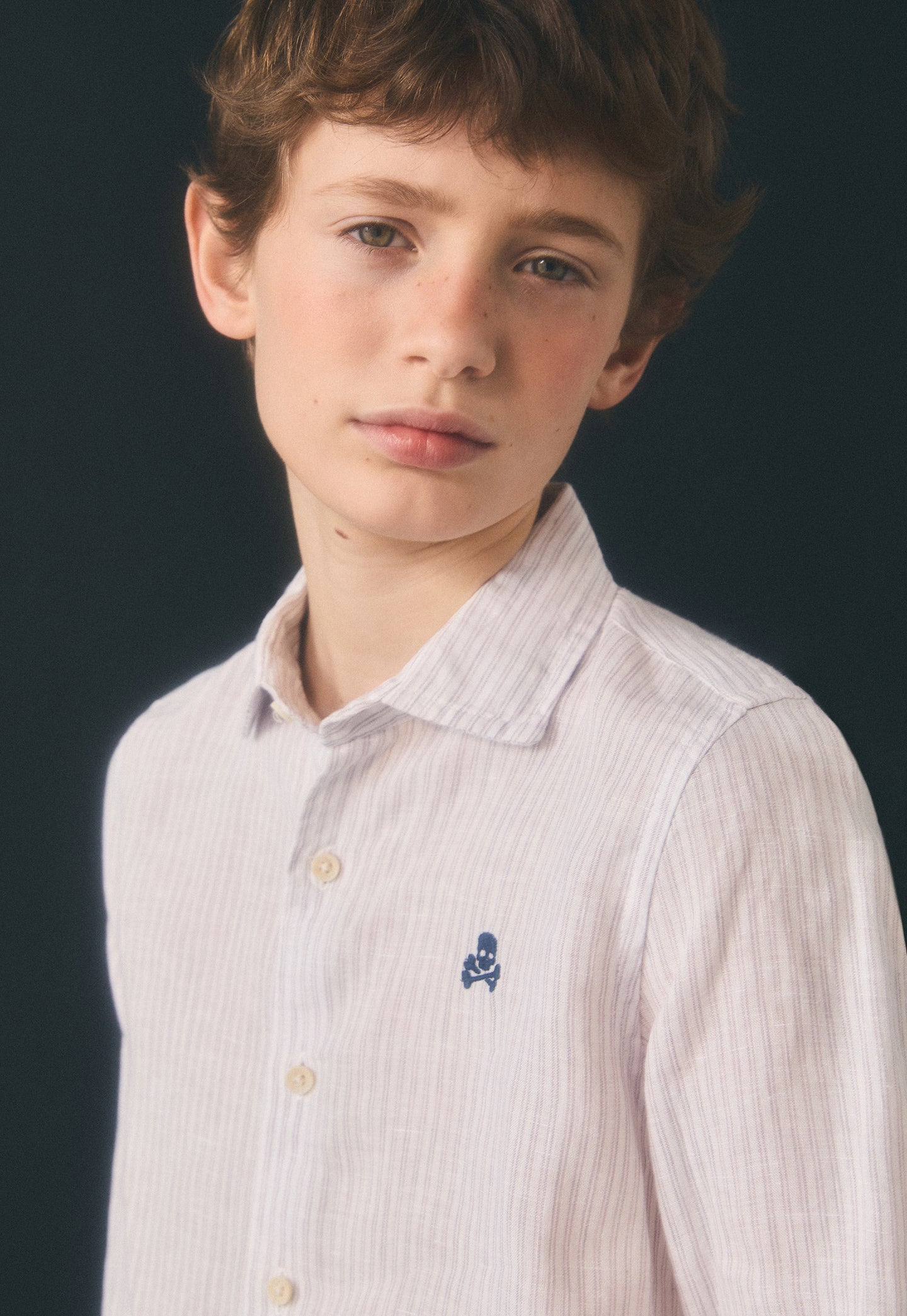 CAMISA DE LINHO ÀS RISCAS