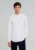 CAMISA OXFORD COM SKULL EM CONTRASTE