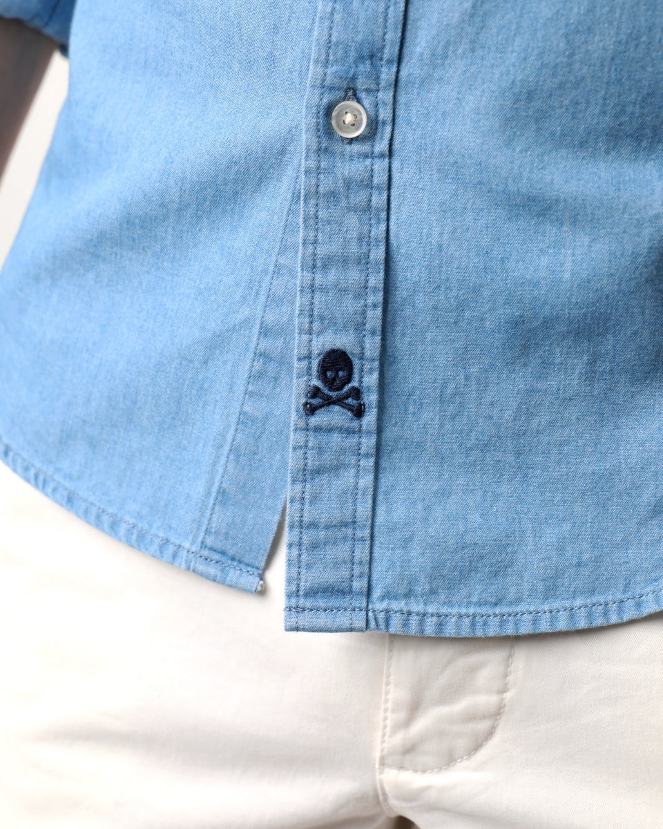 GEORGE F. SHIRT:SKYBLUE