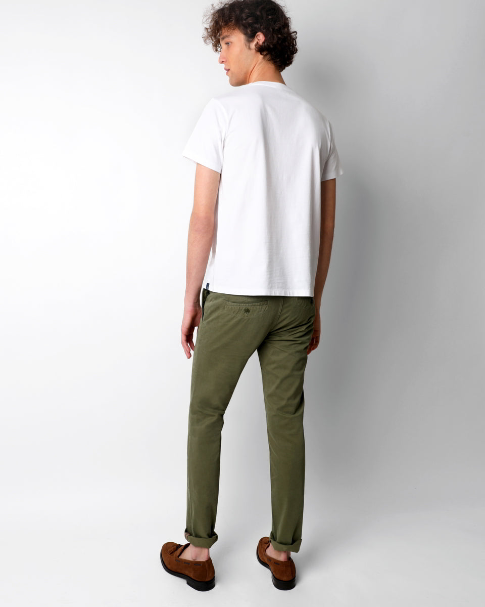 CASUAL CHINO PANTS:KHAKI