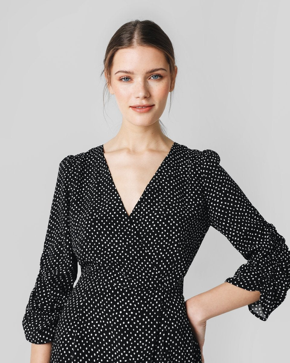 VESTIDO MINI PAREO MINIPRINT NEGRO