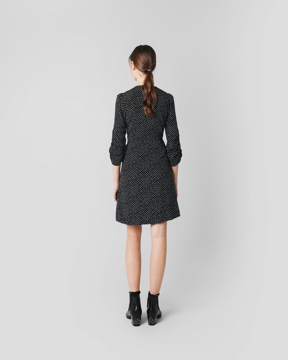 VESTIDO MINI PAREO MINIPRINT NEGRO