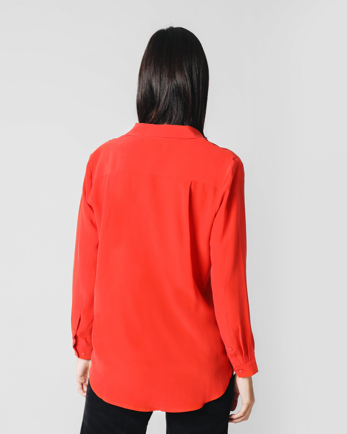 CAMISA SEDA ROJO