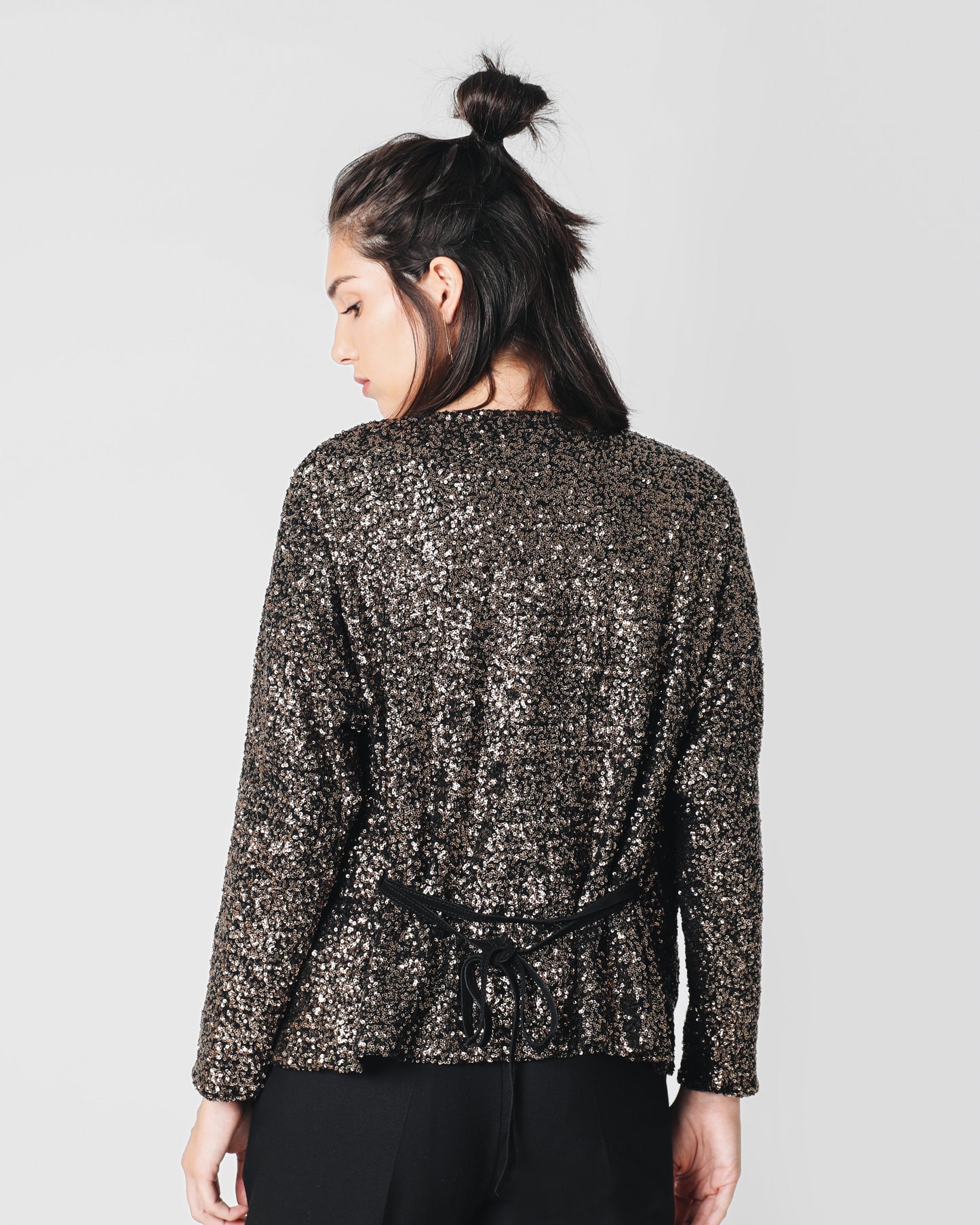 CHAQUETA ANTIQUE LENTEJUELAS NUDE