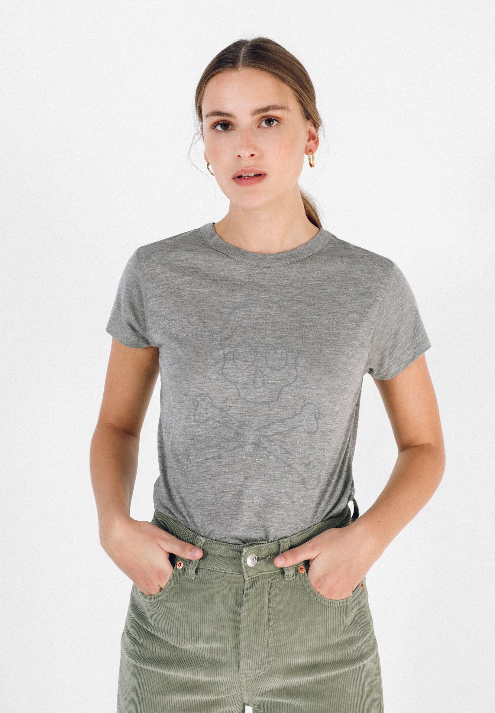 T-SHIRT LOGÓTIPO GRANDE FLOCADA