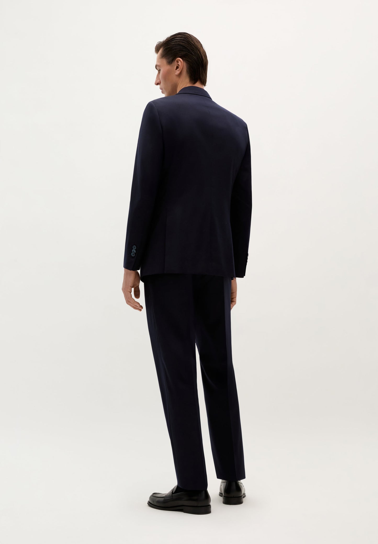 TRAJE CLÁSICO LANA AZUL MARINO