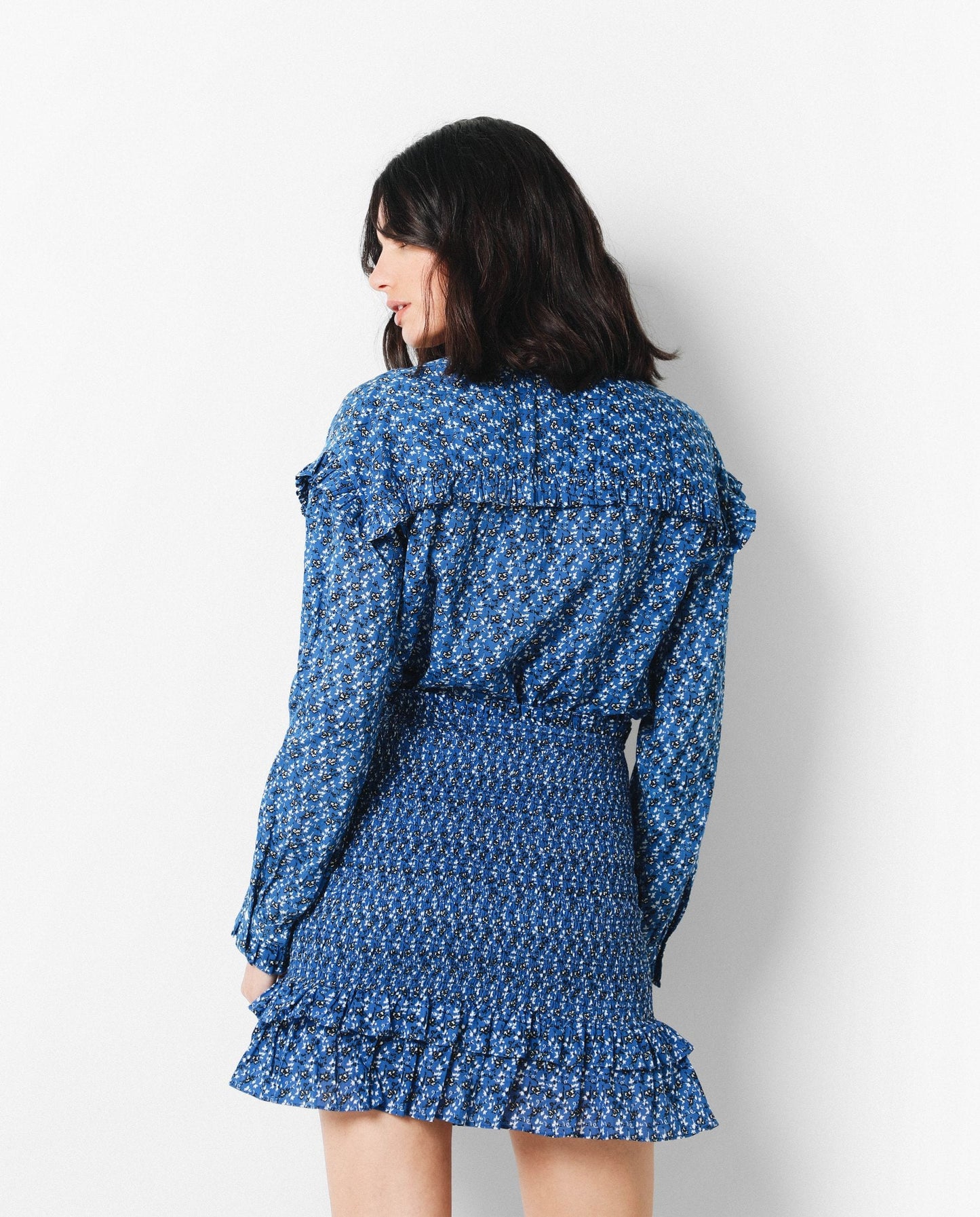 CAMISA FLORES FOLHOS