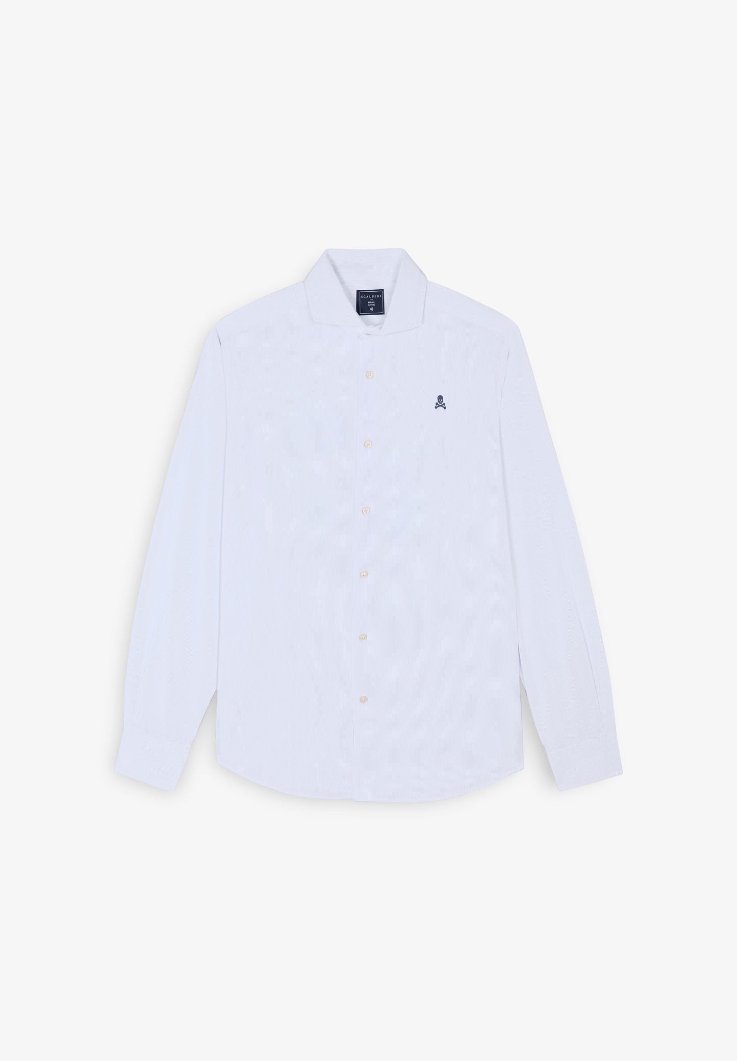 CAMISA RISCAS LOGÓTIPO CONTRASTE