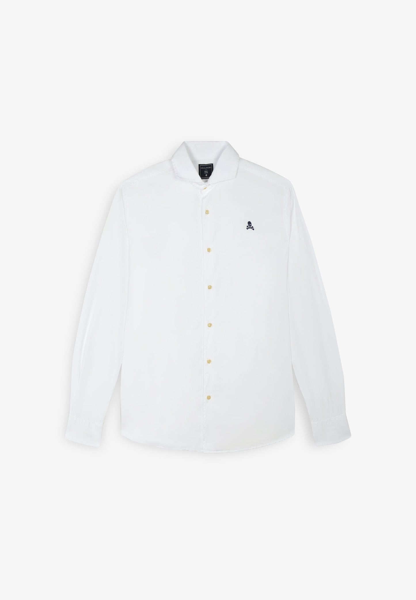 CAMISA VESTIR LISA CALAVERA CONTRASTE - Scalpers