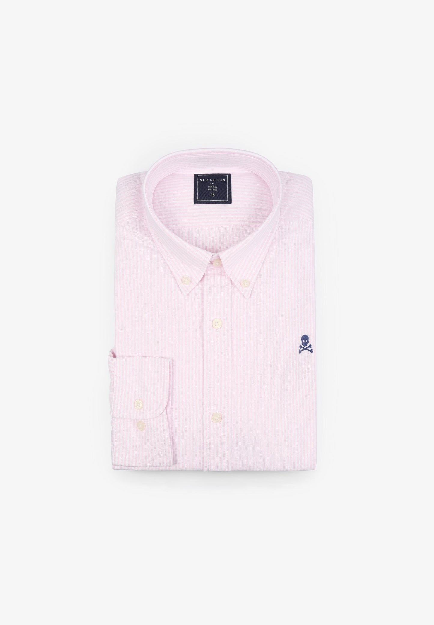 CAMISA OXFORD COM LOGÓTIPO A CONTRASTAR