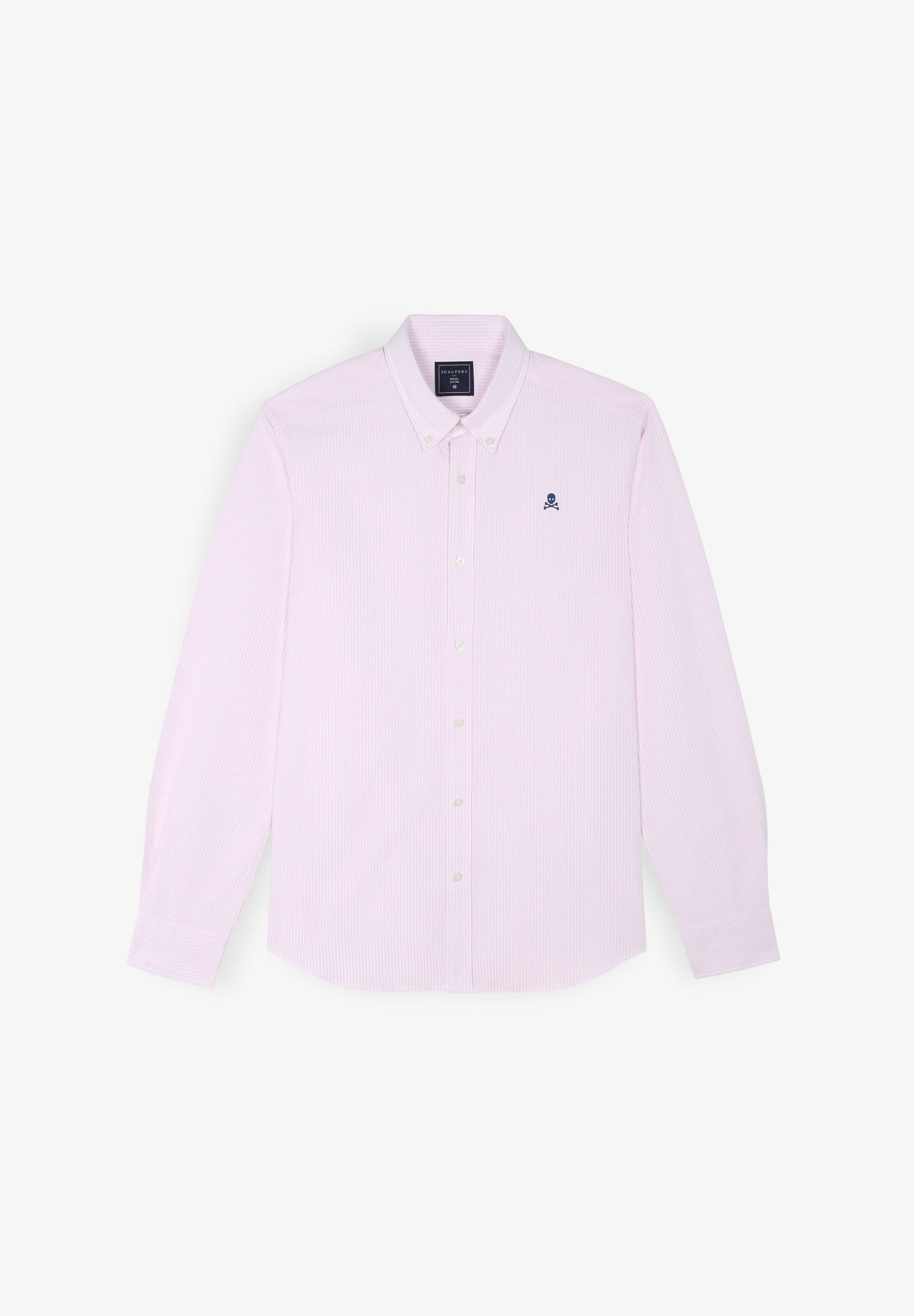 CAMISA OXFORD COM LOGÓTIPO A CONTRASTAR