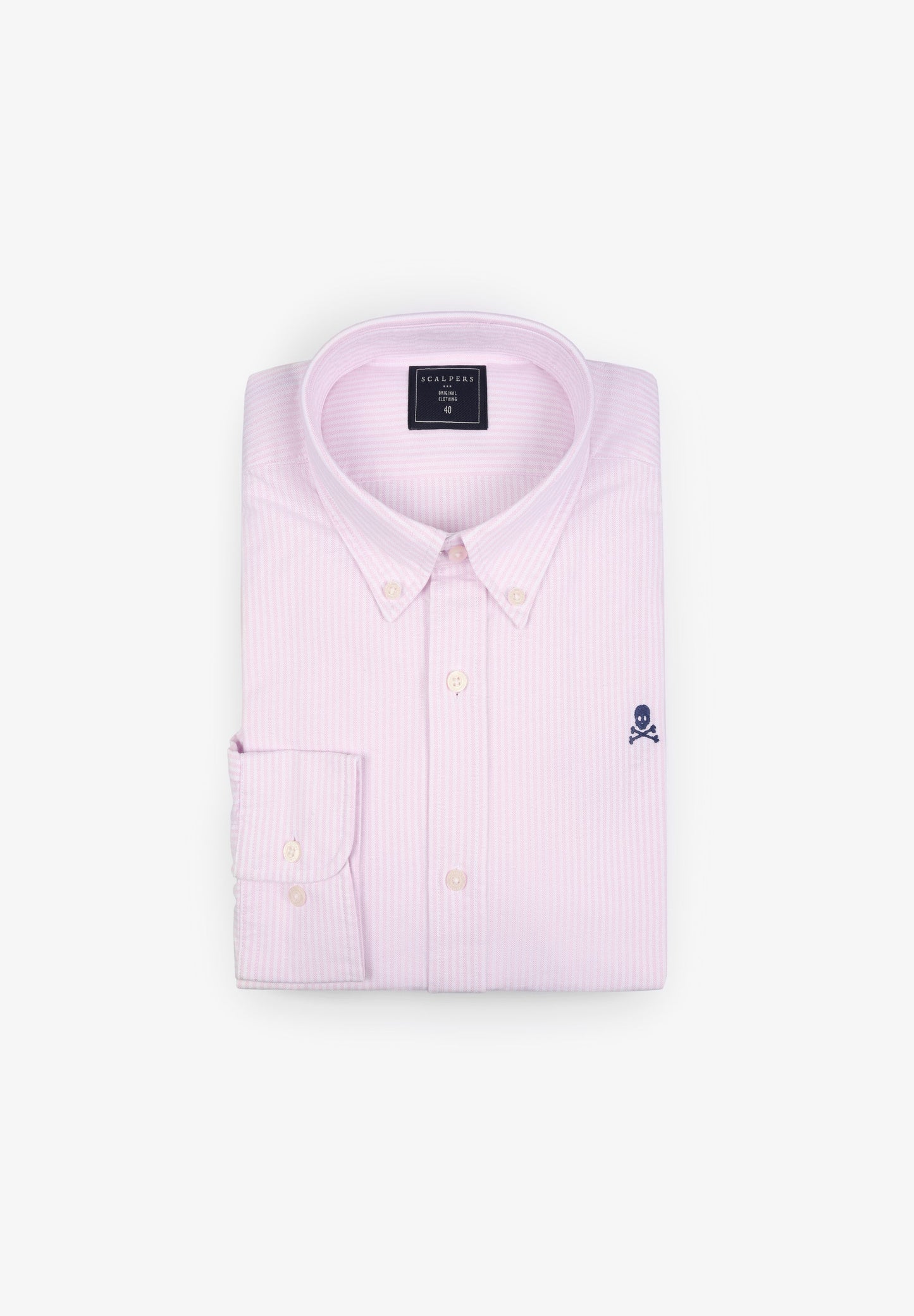 CAMISA OXFORD COM LOGÓTIPO A CONTRASTAR