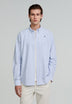 CAMISA OXFORD ÀS RISCAS SKULL