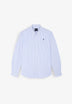 CAMISA OXFORD ÀS RISCAS SKULL