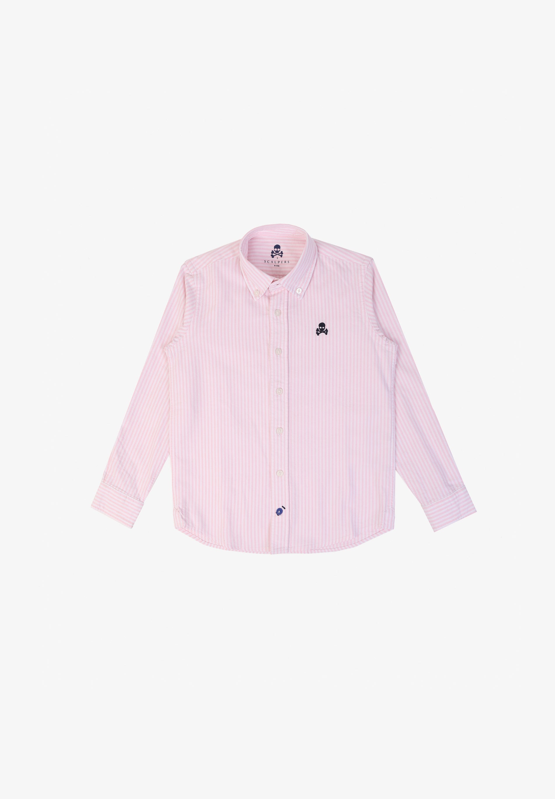 CAMISA DE RISCAS COM LOGO A CONTRASTAR