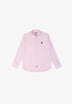 CAMISA DE RISCAS COM LOGO A CONTRASTAR