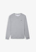 SWEATSHIRT BÁSICA BORDADA EM CONTRASTE