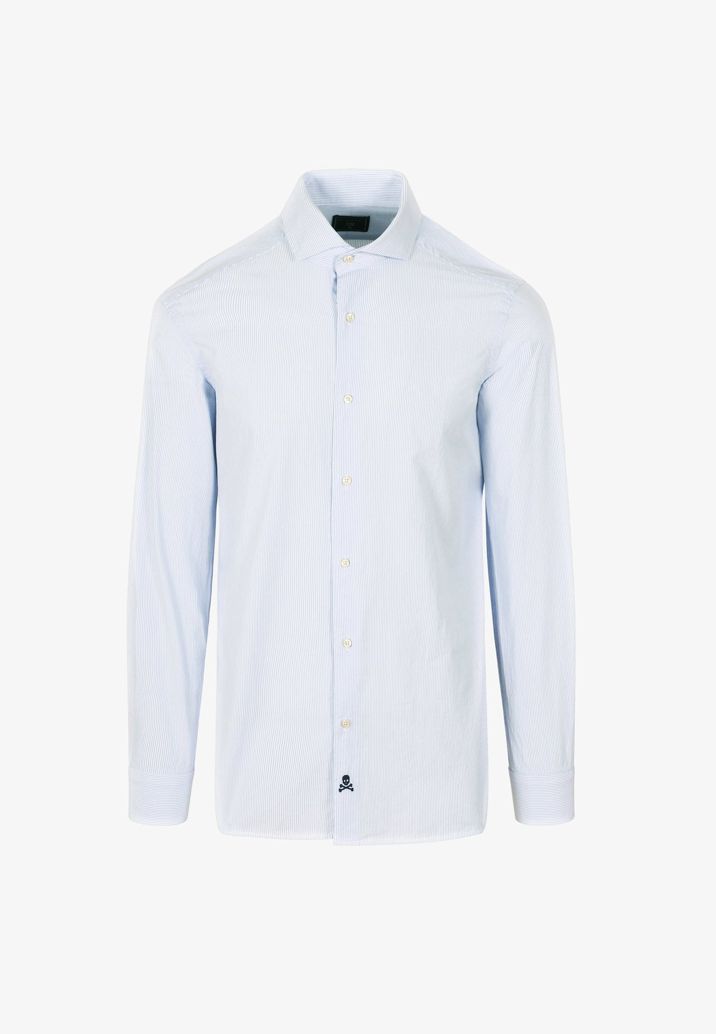 CAMISA CLÁSSICA COM LOGÓTIPO EM BAINHA