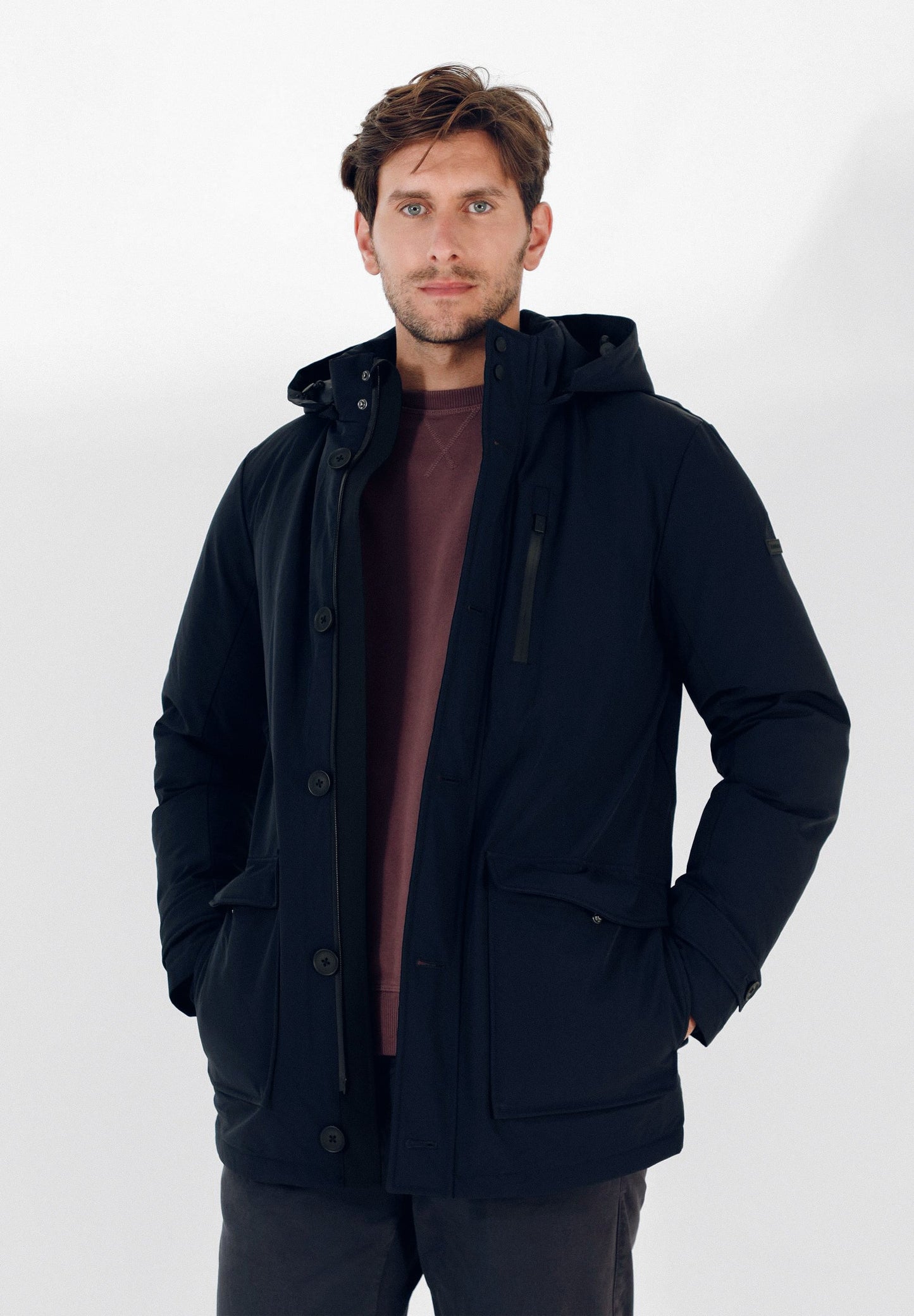 PARKA ACOLCHOADA COM BOTÕES