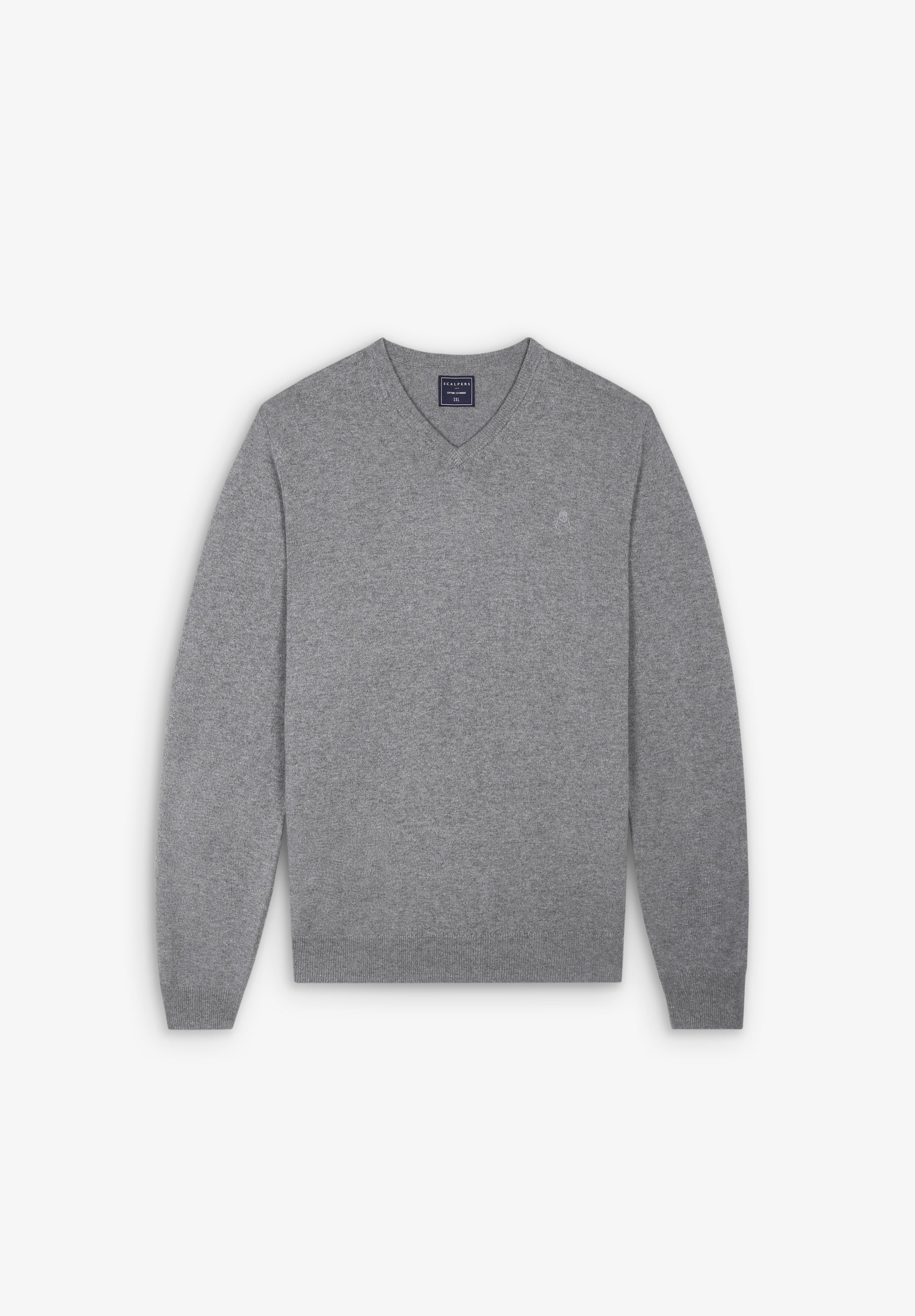 SWEATER DE DECOTE EM V COM SKULL