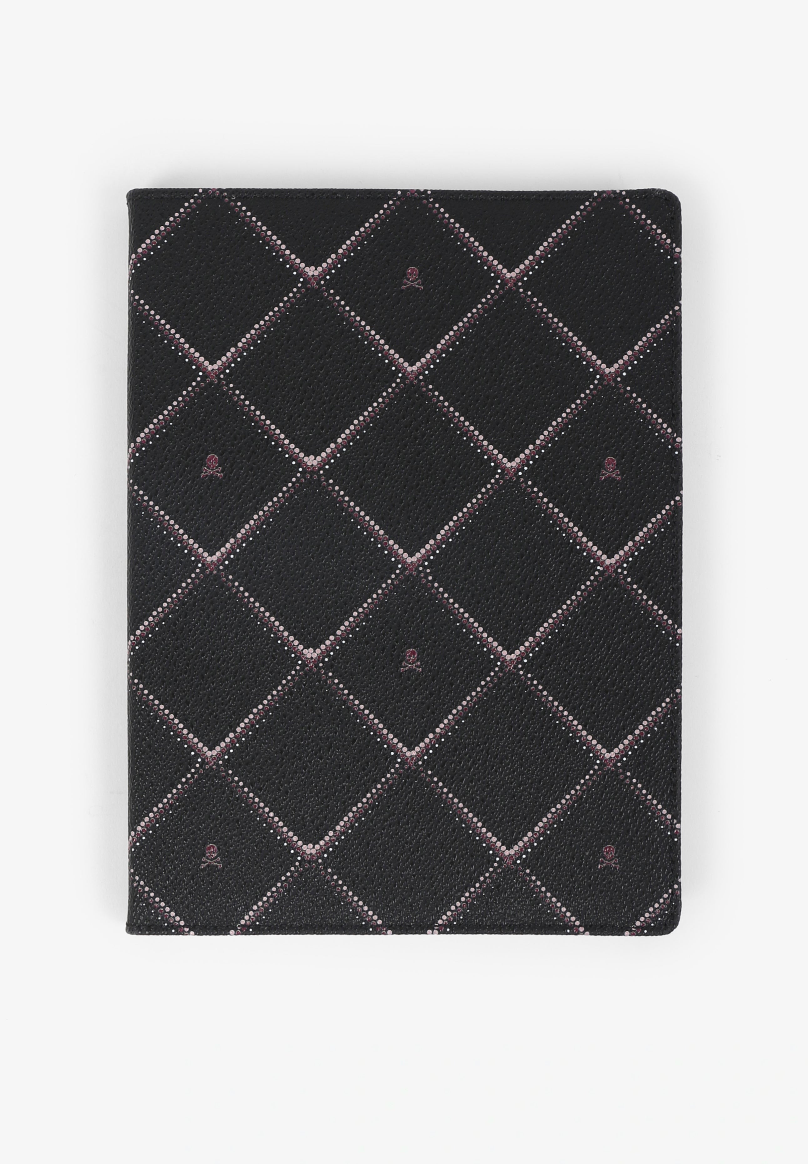 CADERNO EM PELE COM LOSANGOS