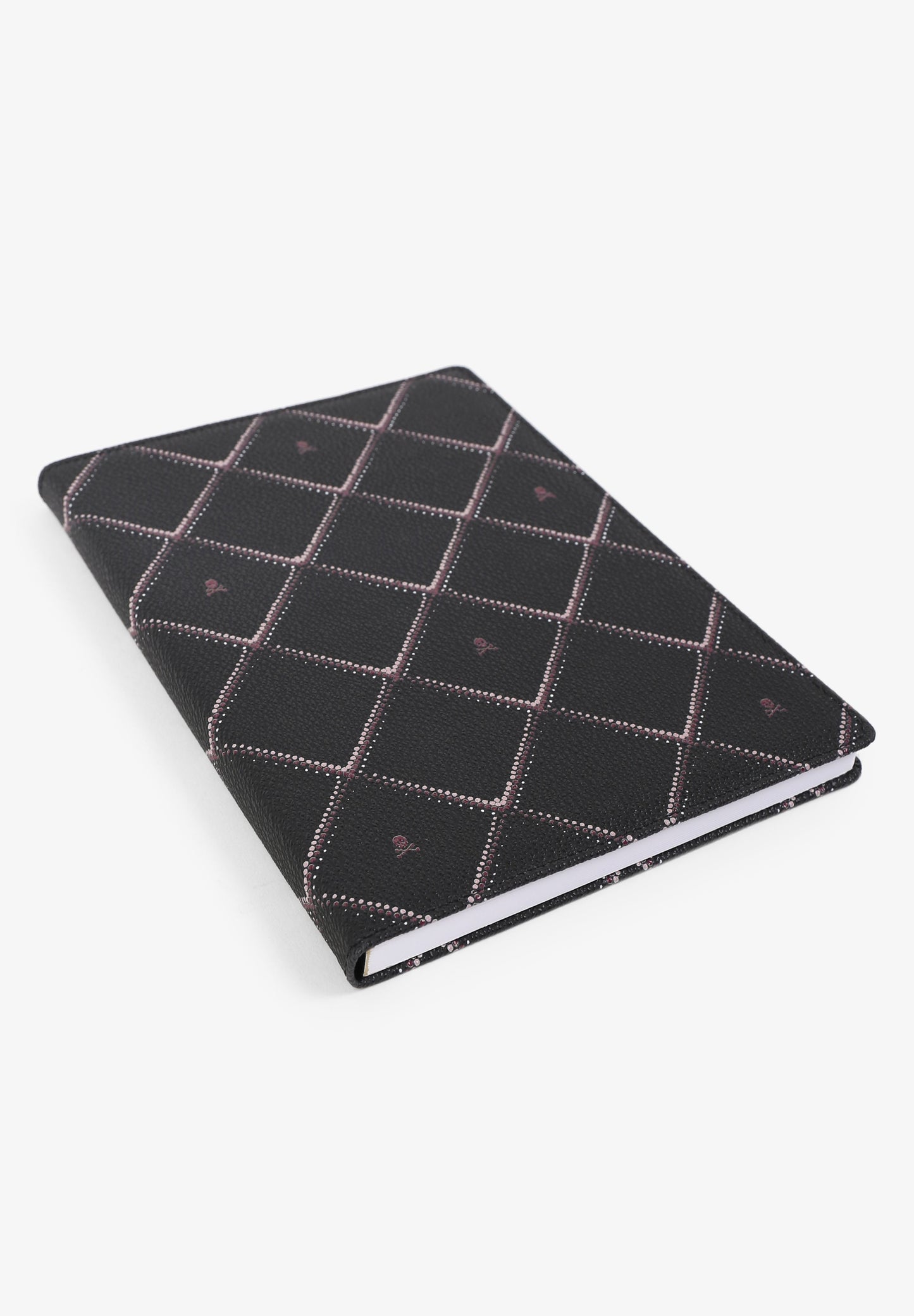 CADERNO EM PELE COM LOSANGOS