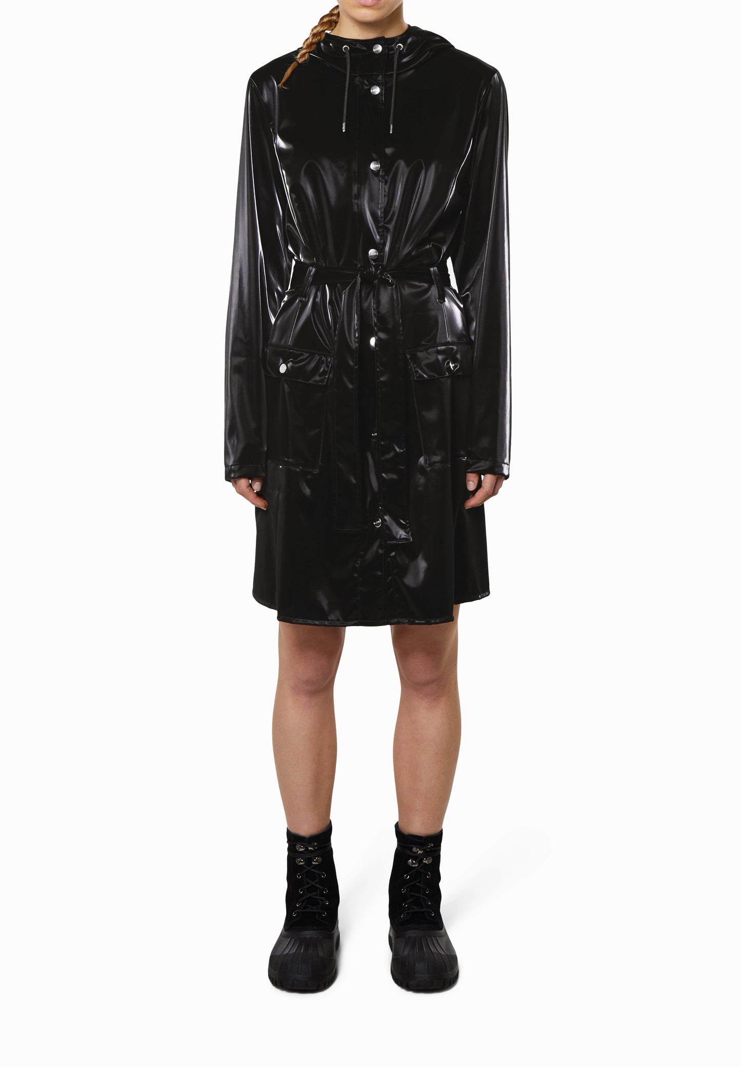 RAINS | CARDIGAN IMPERMEÁVEL COM AJUSTE NA CINTURA