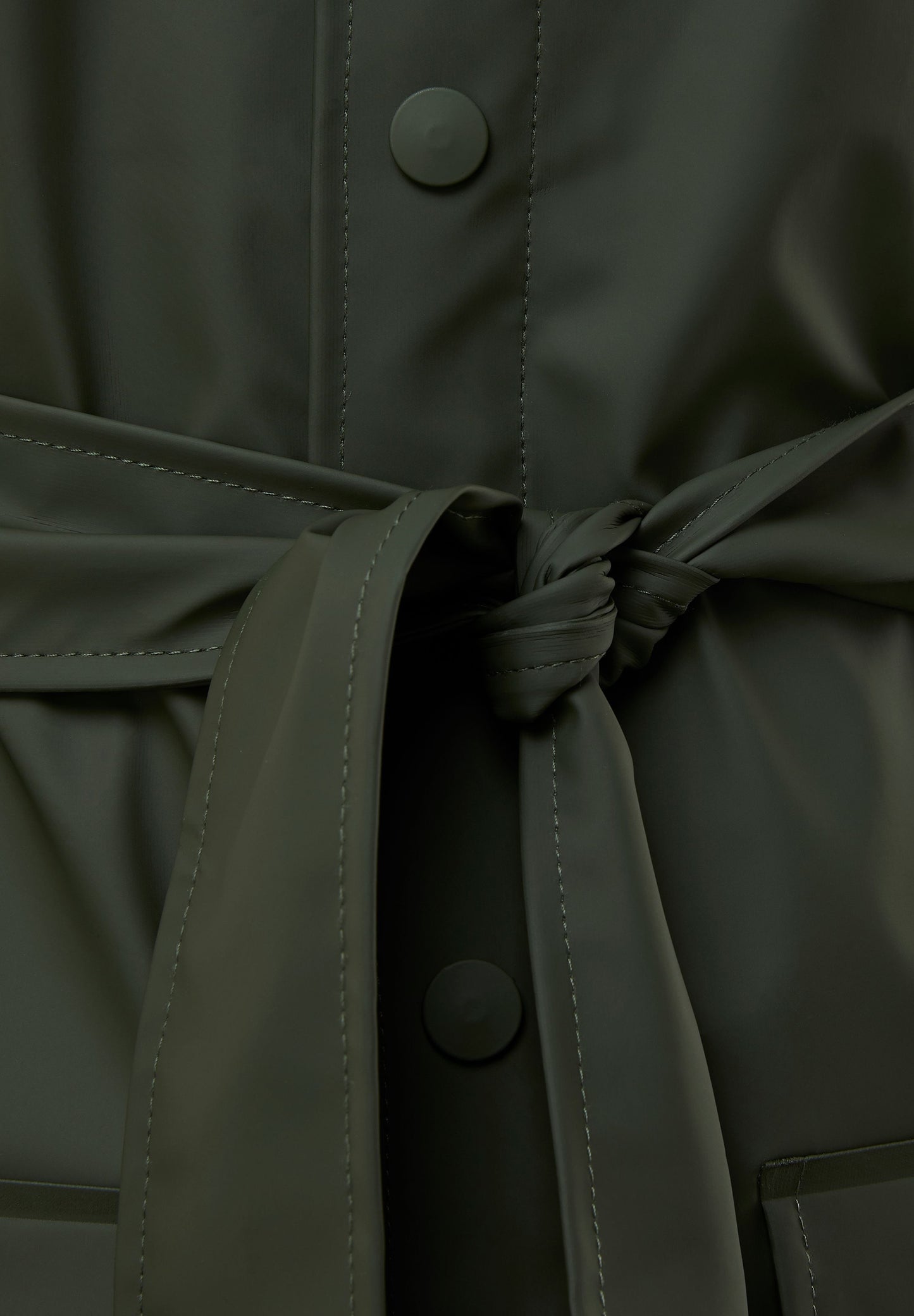 RAINS | CARDIGAN IMPERMEÁVEL COM AJUSTE NA CINTURA