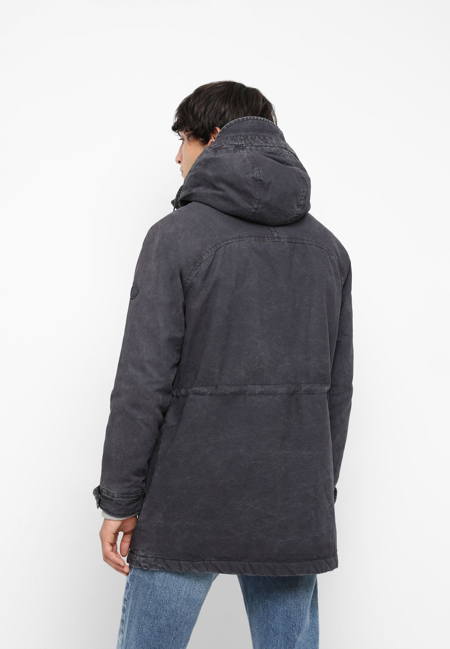 PARKA COMPRIDA INTERIOR PELO ENCARACOLADO