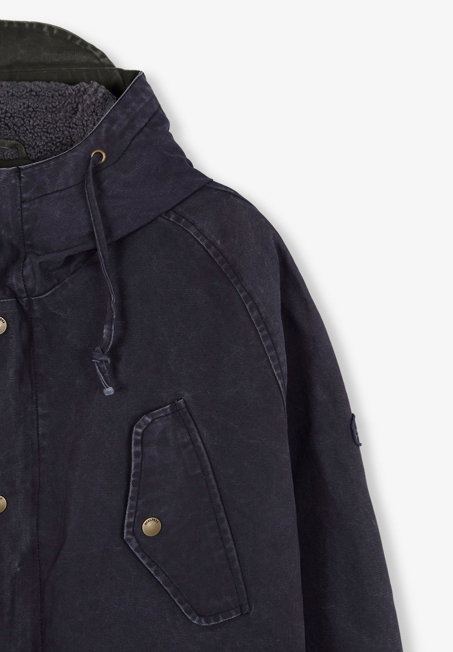PARKA COMPRIDA INTERIOR PELO ENCARACOLADO
