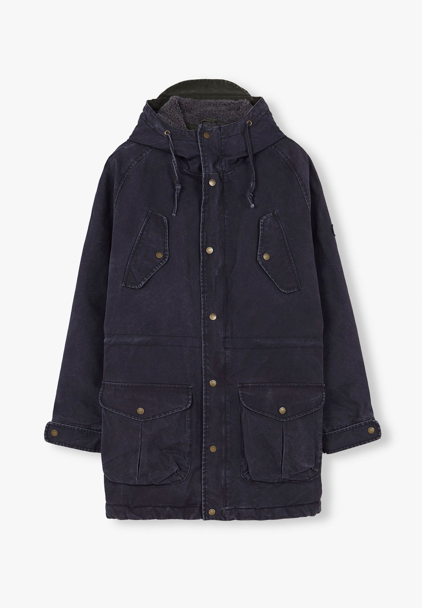 PARKA COMPRIDA INTERIOR PELO ENCARACOLADO