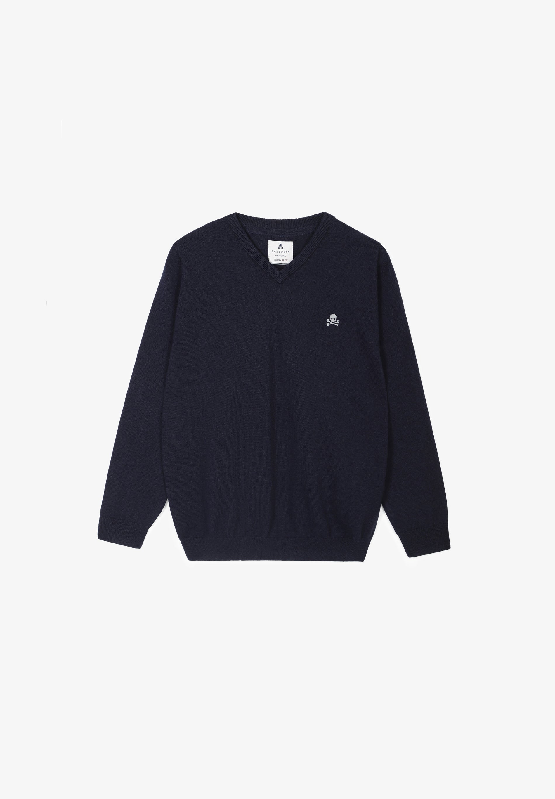 SWEATER BÁSICA BORDADA ALGODÃO