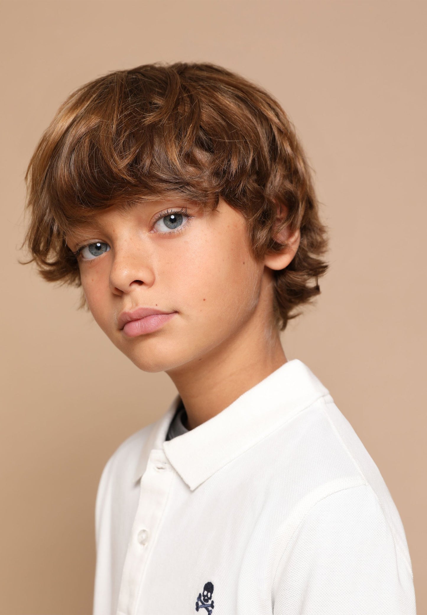 CAMISA POLO DE MANGA COMPRIDA COM LOGÓTIPO ATRÁS